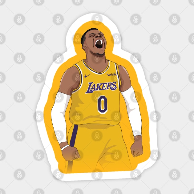 Russell Westbrook Sticker by xavierjfong